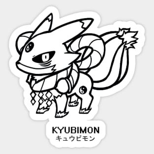 Digimon Tamers: Kyubimon Sticker